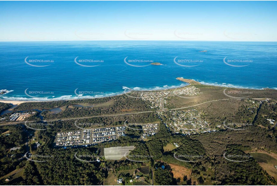 Aerial Photo Sandy Beach NSW Aerial Photography