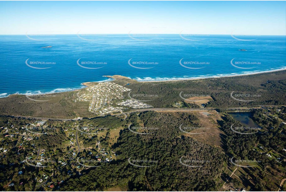 Aerial Photo Emerald Beach NSW Aerial Photography