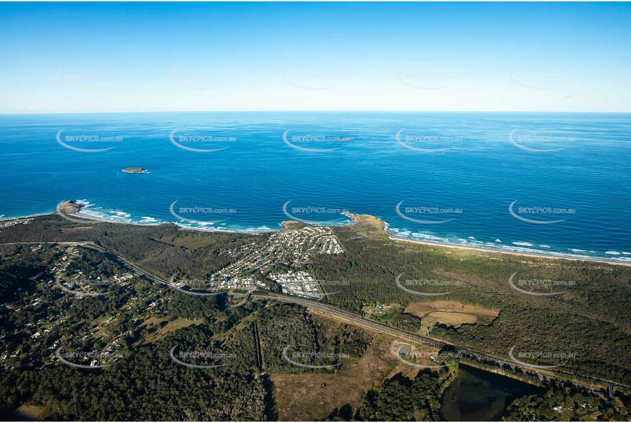 Aerial Photo Moonee Beach NSW Aerial Photography