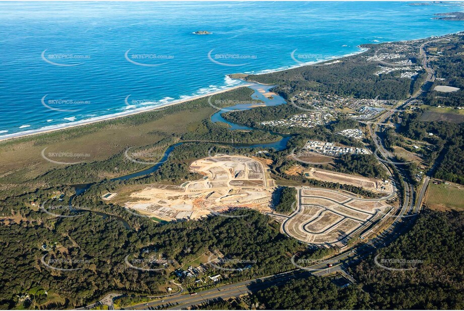 Aerial Photo Moonee Beach NSW Aerial Photography