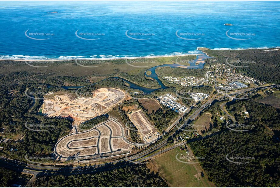 Aerial Photo Moonee Beach NSW Aerial Photography