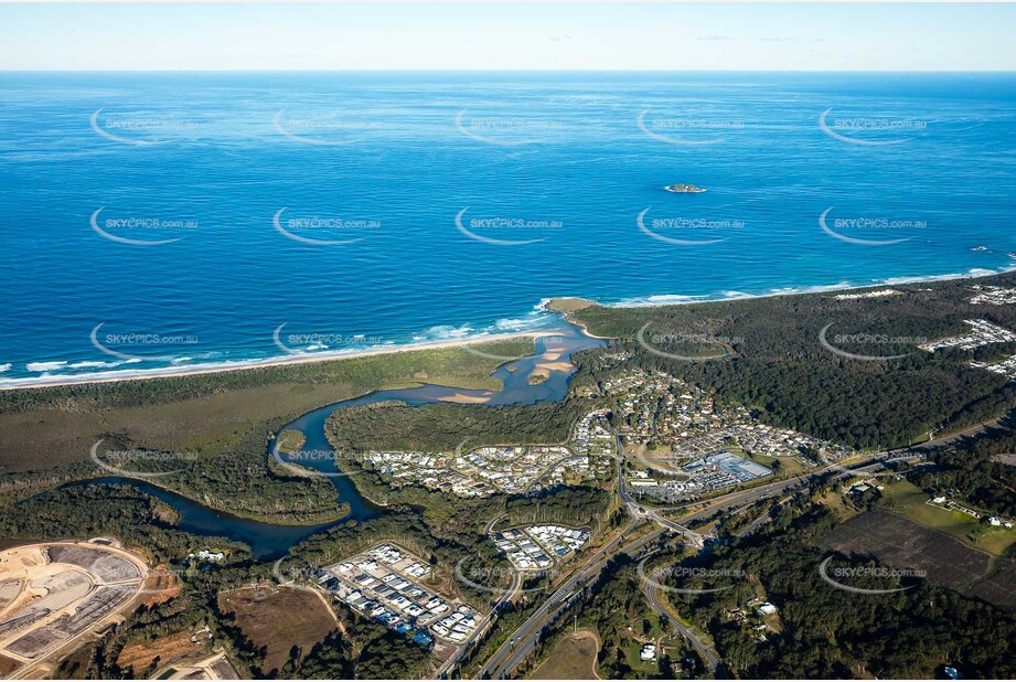 Aerial Photo Moonee Beach NSW Aerial Photography