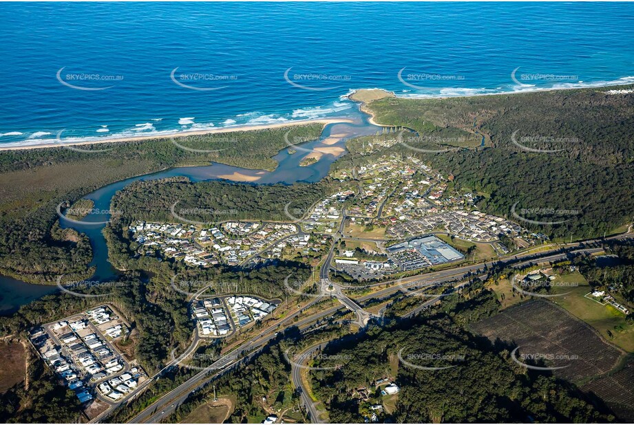 Aerial Photo Moonee Beach NSW Aerial Photography