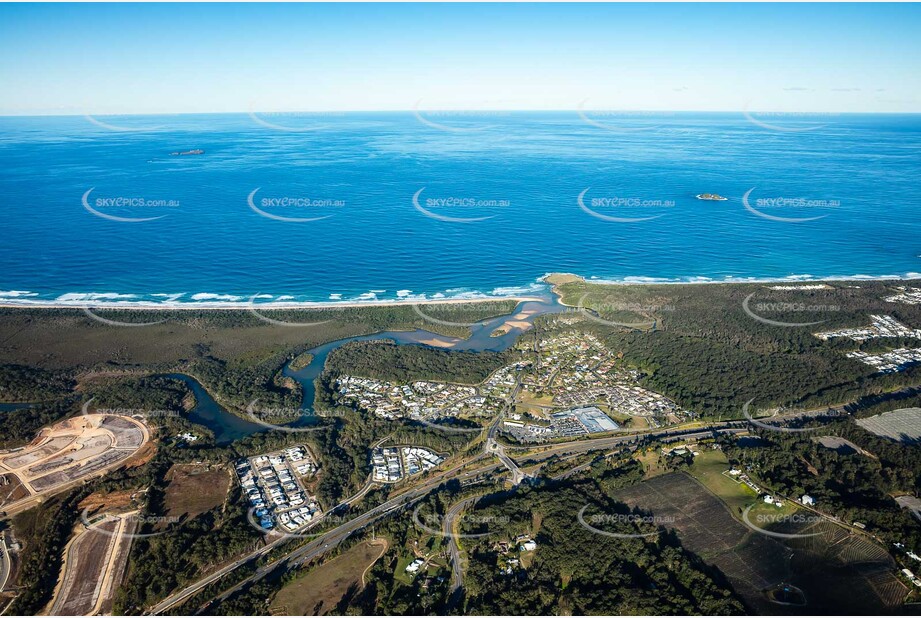 Aerial Photo Moonee Beach NSW Aerial Photography