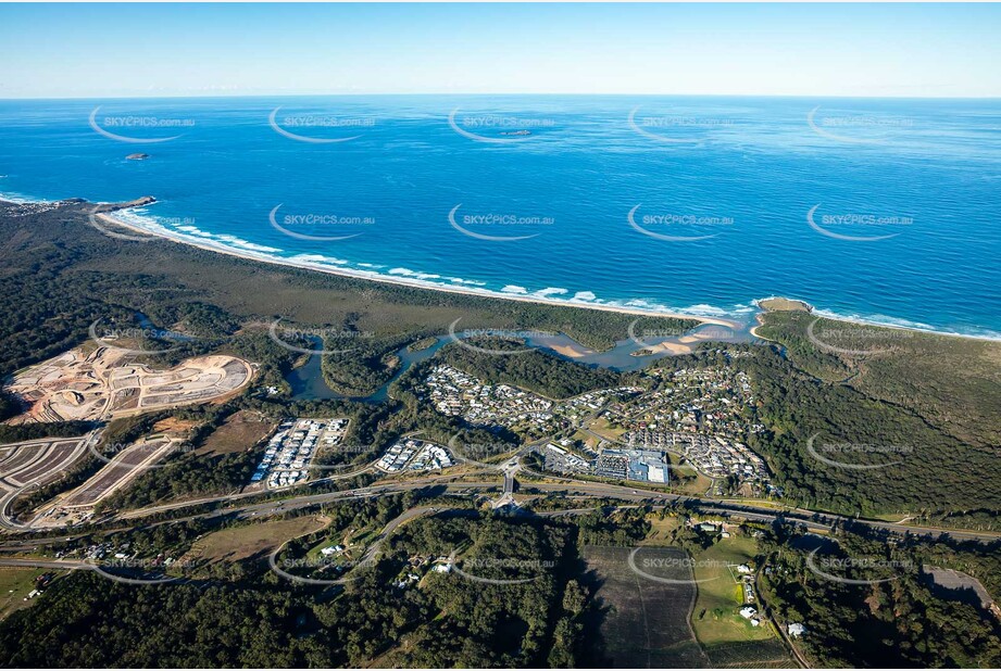 Aerial Photo Moonee Beach NSW Aerial Photography