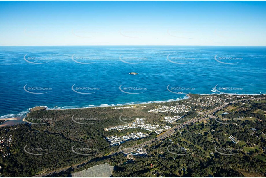 Aerial Photo Sapphire Beach NSW Aerial Photography