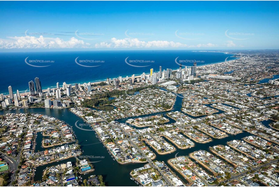 Aerial Photo Broadbeach Waters QLD Aerial Photography