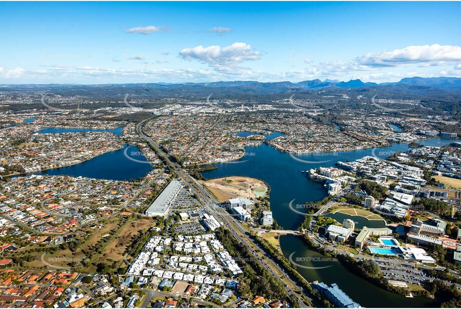 Aerial Photo Varsity Lakes QLD Aerial Photography