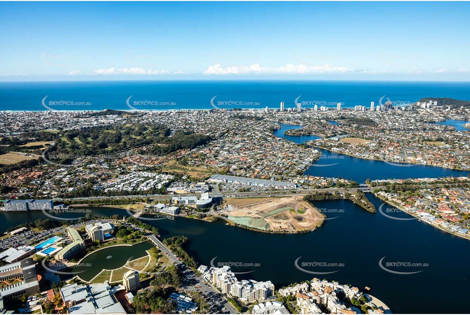 Aerial Photo Varsity Lakes QLD Aerial Photography