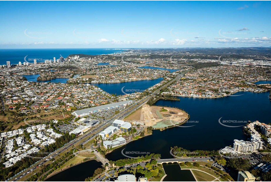 Aerial Photo Varsity Lakes QLD Aerial Photography