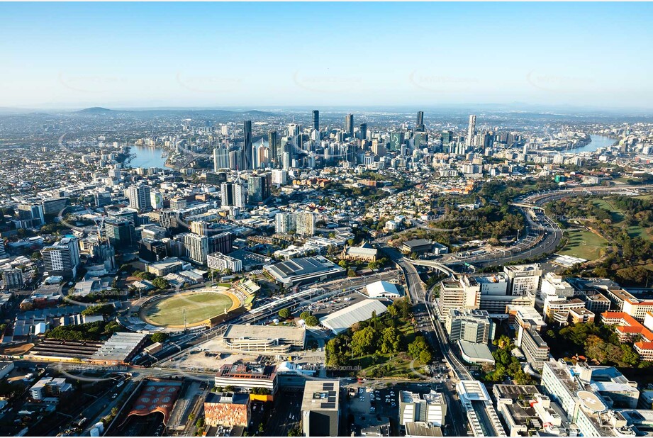 Aerial Photo Bowen Hills QLD Aerial Photography