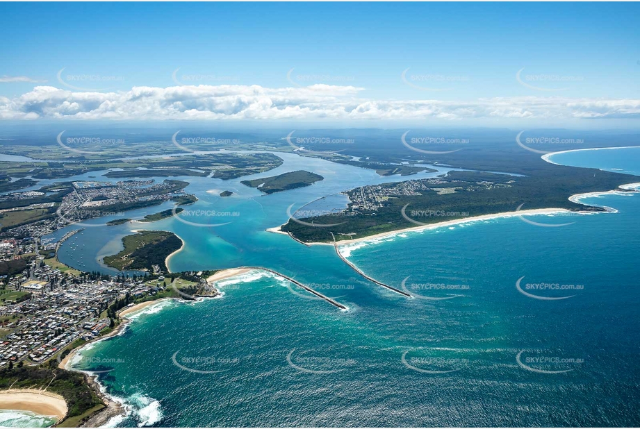 The Clarence River Bar at Iluka NSW Aerial Photography