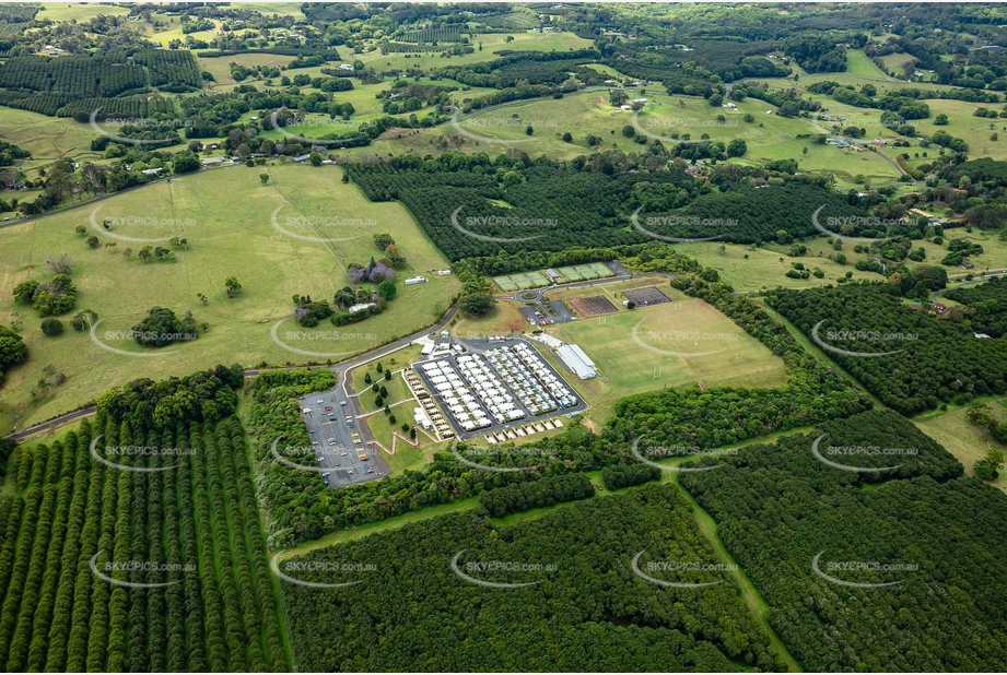 Temporary Flood Accommodation at Alstonville NSW Aerial Photography