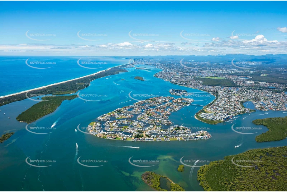 Aerial Photo Sovereign Islands QLD Aerial Photography