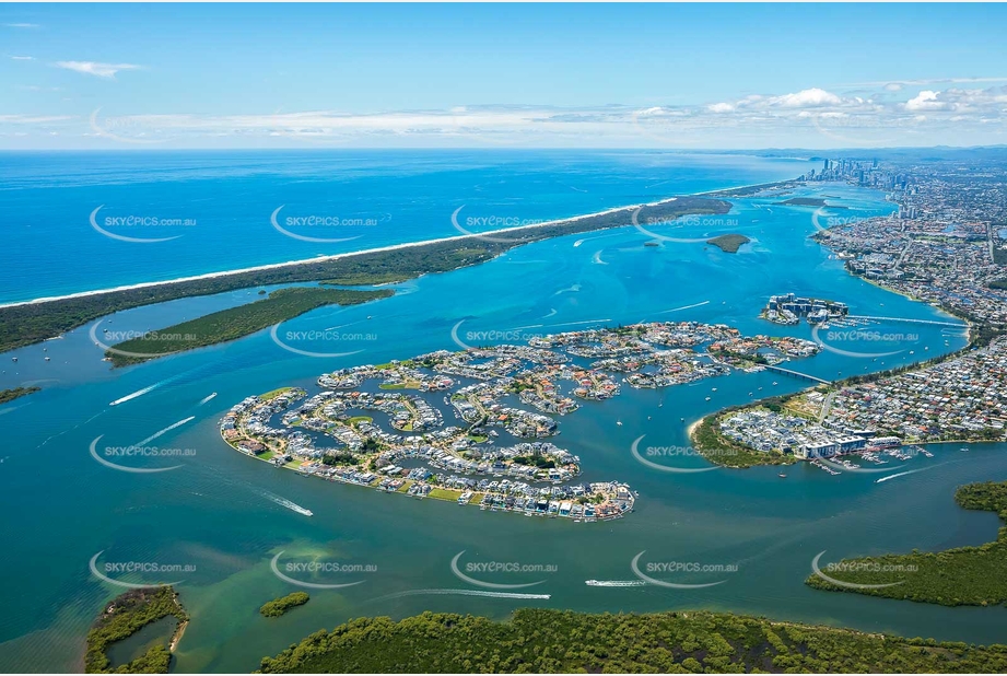 Aerial Photo Sovereign Islands QLD Aerial Photography