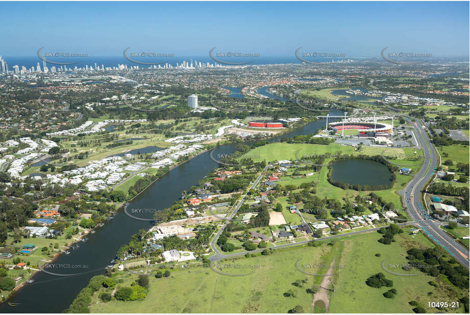 Aerial Photo Carrara QLD Aerial Photography