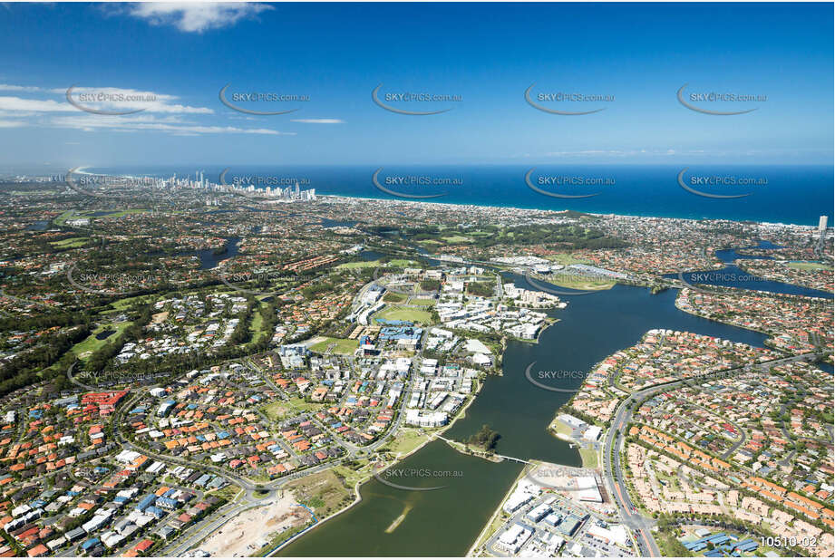 Aerial Photo Varsity Lakes QLD Aerial Photography