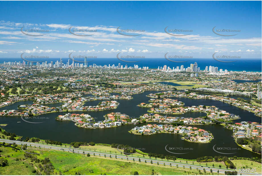 Aerial Photo Clear Island Waters QLD Aerial Photography