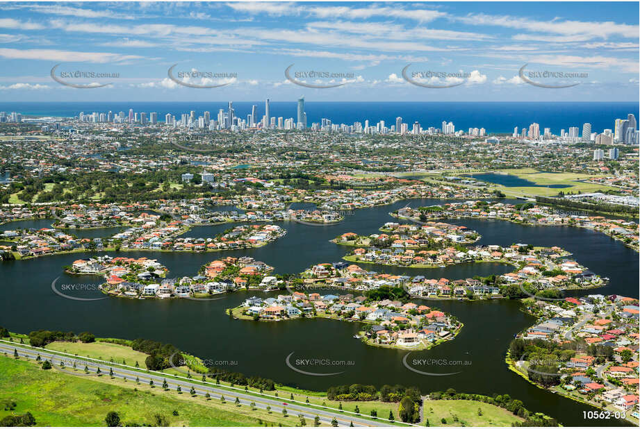 Aerial Photo Clear Island Waters QLD Aerial Photography