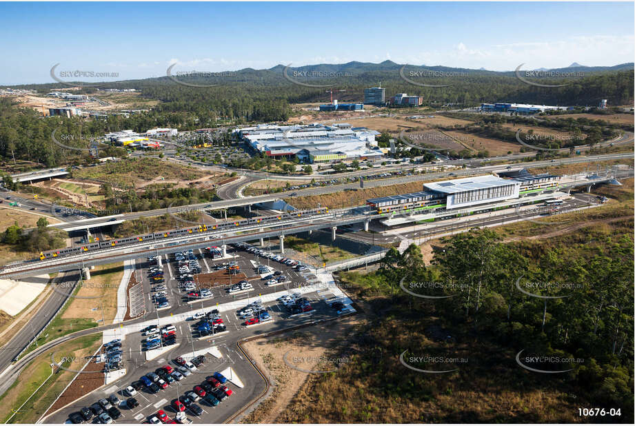 Commuter Train Springfield Central Line QLD Aerial Photography