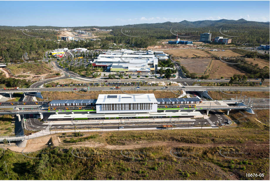 Commuter Train Springfield Central Line QLD Aerial Photography