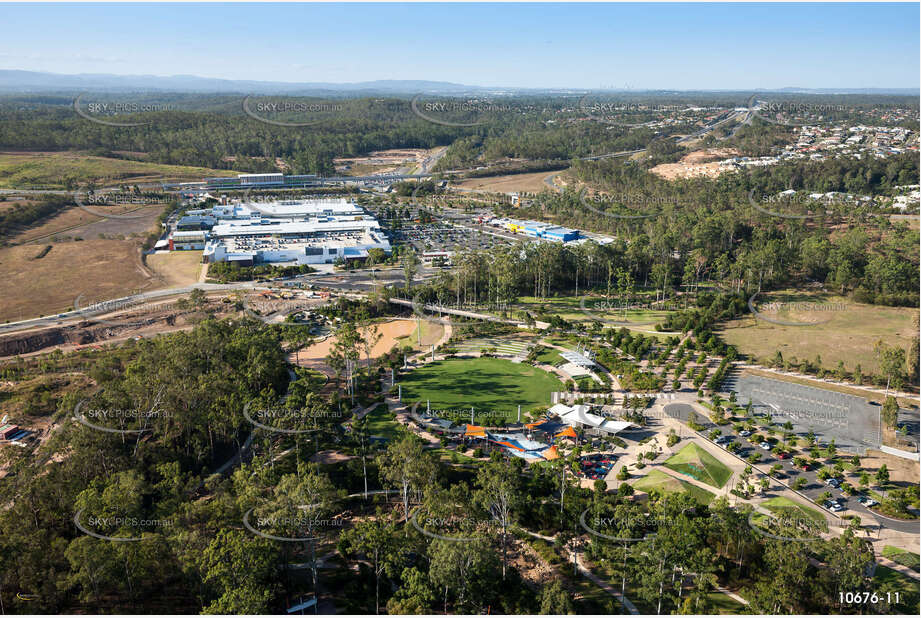 Commuter Train Springfield Central Line QLD Aerial Photography