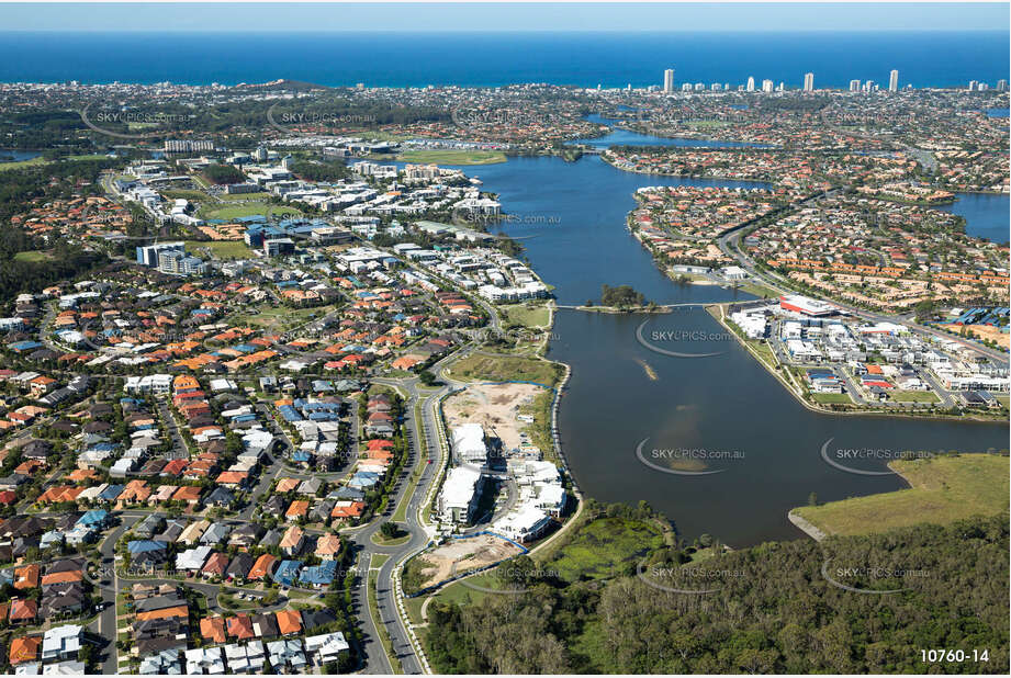 Aerial Photo Varsity Lakes QLD Aerial Photography