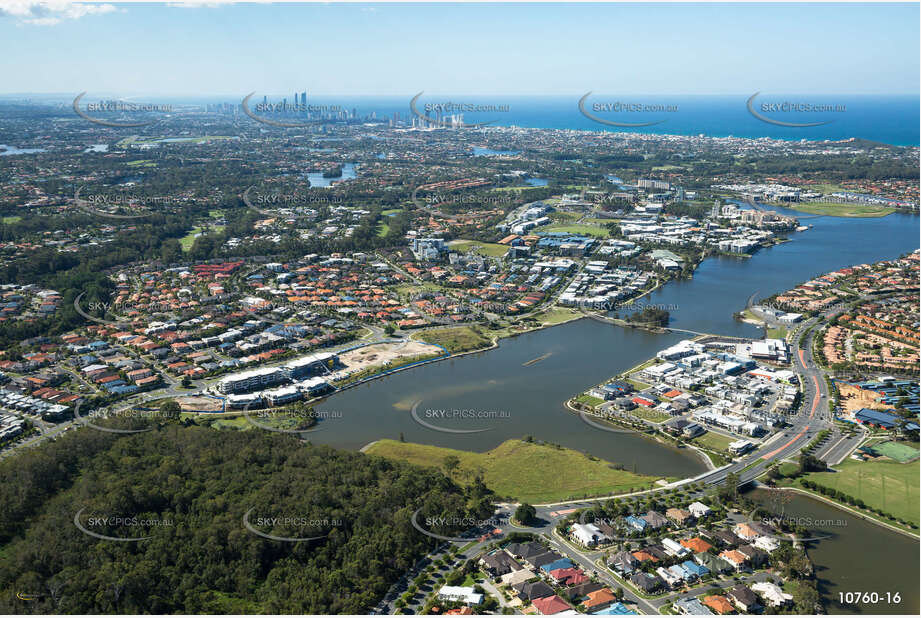 Aerial Photo Varsity Lakes QLD Aerial Photography