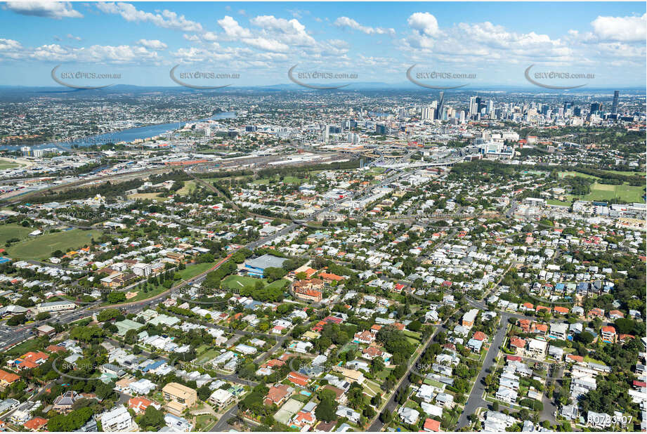 Lutwyche Road & Airport Link - Windsor QLD Aerial Photography