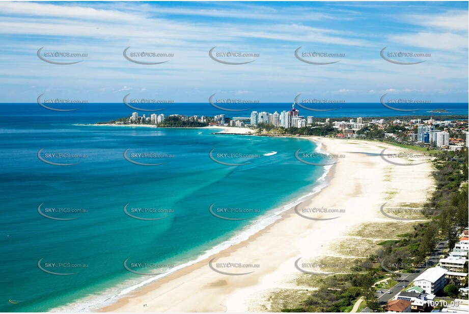 Aerial Photo Bilinga Beach QLD Aerial Photography