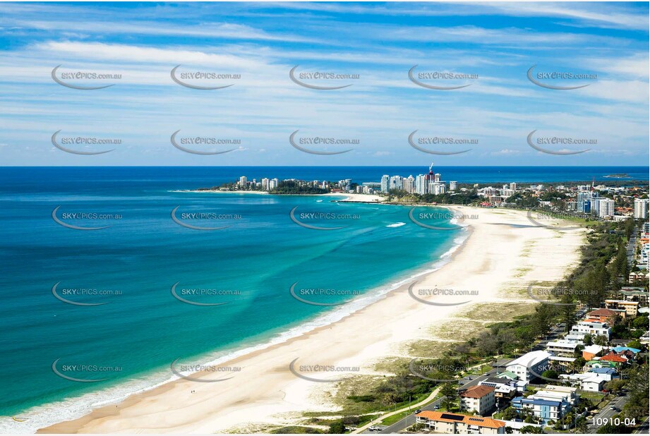 Aerial Photo Bilinga Beach QLD Aerial Photography