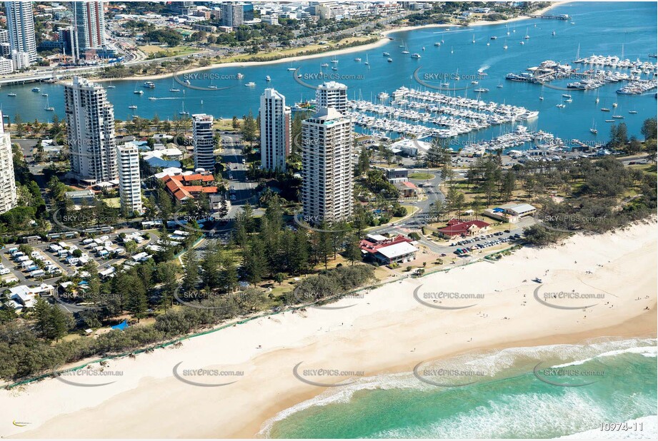 Aerial Photo Main Beach QLD Aerial Photography