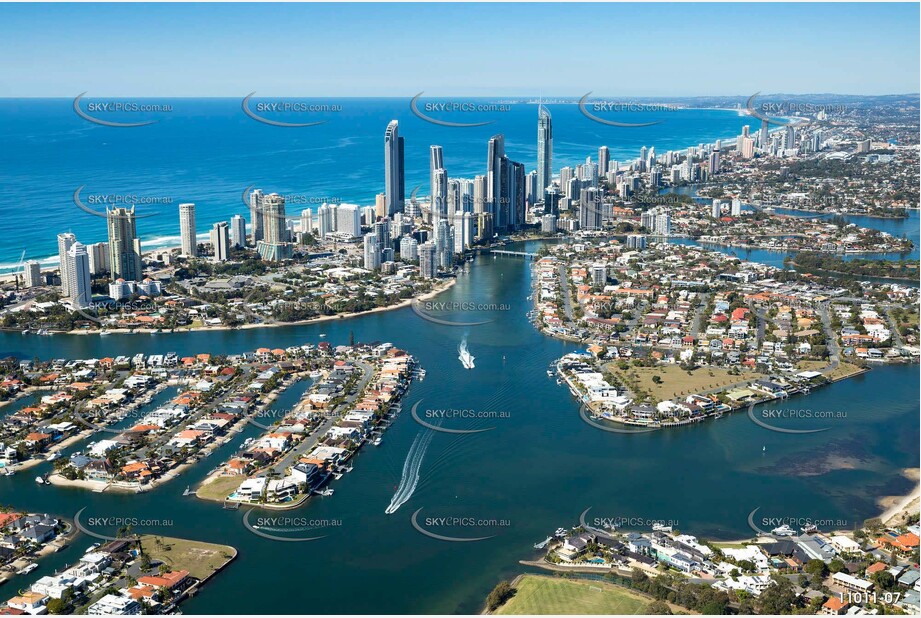 Macintosh Island Park - Surfers Paradise QLD Aerial Photography