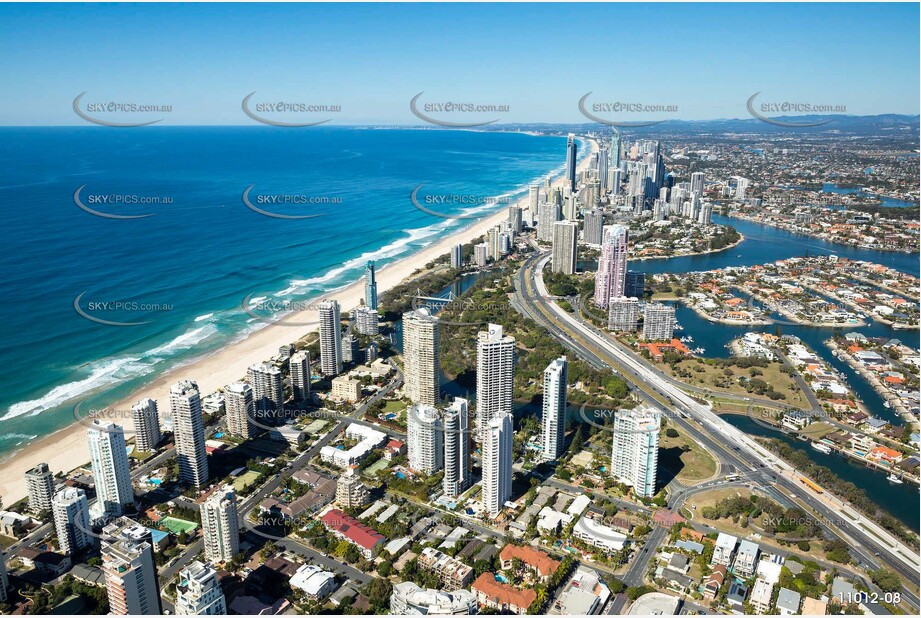 Aerial Photo of Main Beach - Gold Coast QLD Aerial Photography