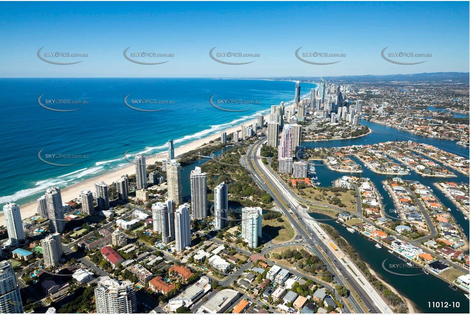 Aerial Photo of Main Beach - Gold Coast QLD Aerial Photography