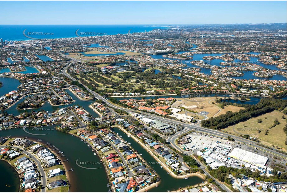 Aerial Photo of Carrara - Gold Coast QLD Aerial Photography