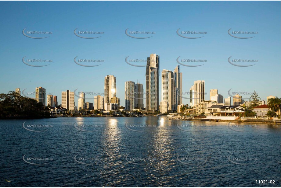 Surfers Paradise at Sunset QLD Aerial Photography