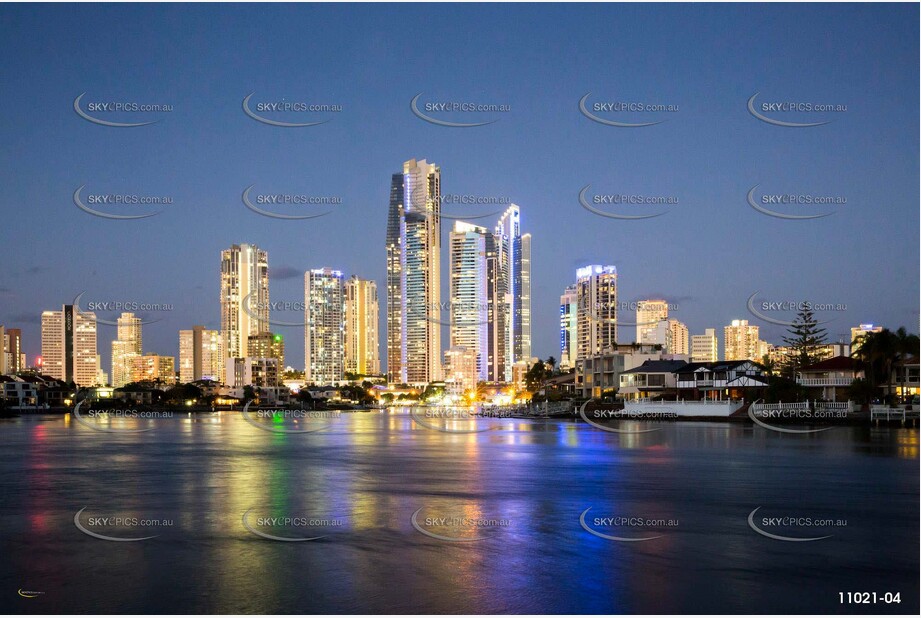 Surfers Paradise at Sunset QLD Aerial Photography