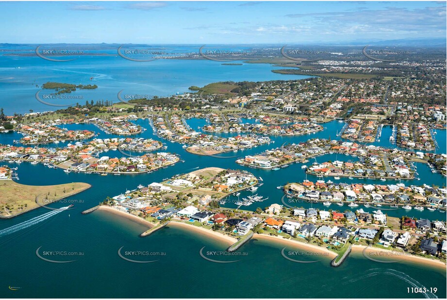 Aerial Photo of Cleveland & Raby Bay QLD Aerial Photography