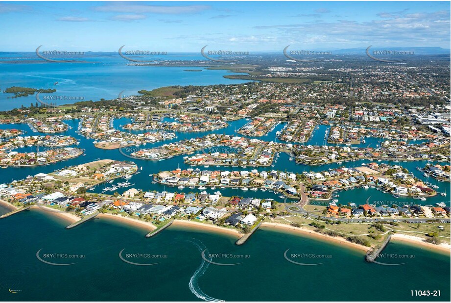 Aerial Photo of Cleveland & Raby Bay QLD Aerial Photography