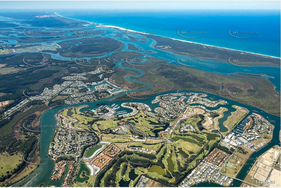 High Altitude Photo of Sanctuary Cove - Hope Island QLD Aerial Photography