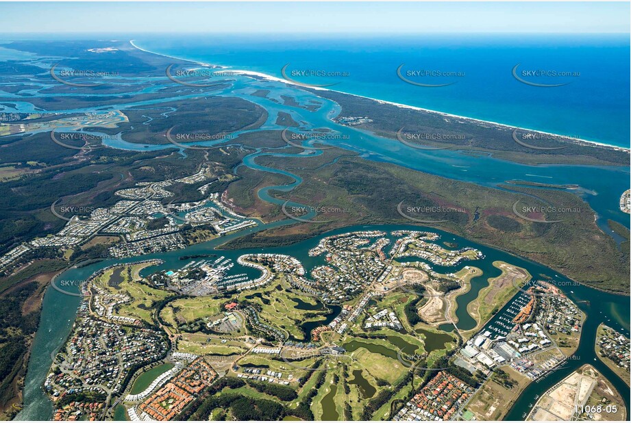 High Altitude Photo of Sanctuary Cove - Hope Island QLD Aerial Photography