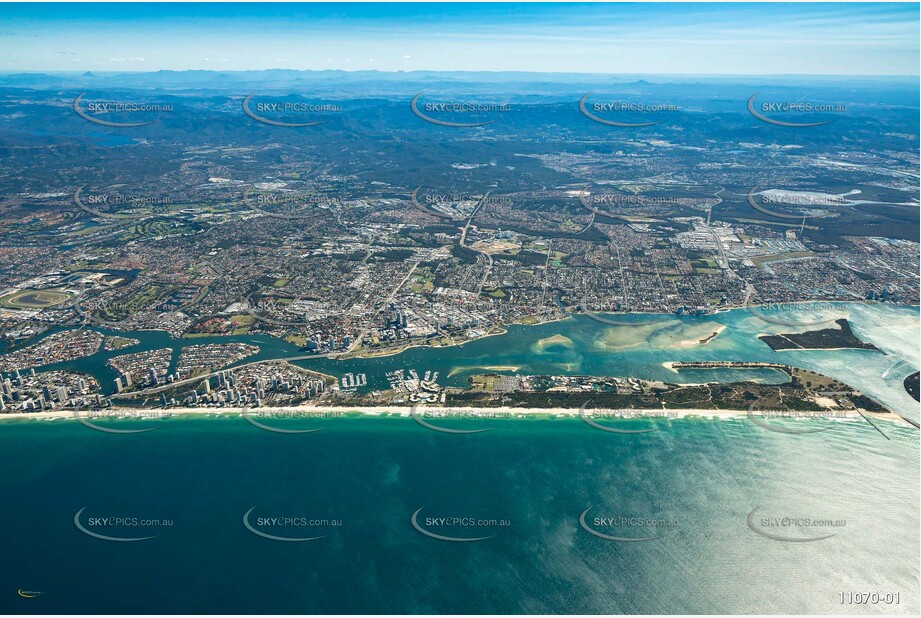 A view of Southport from 8000ft QLD Aerial Photography