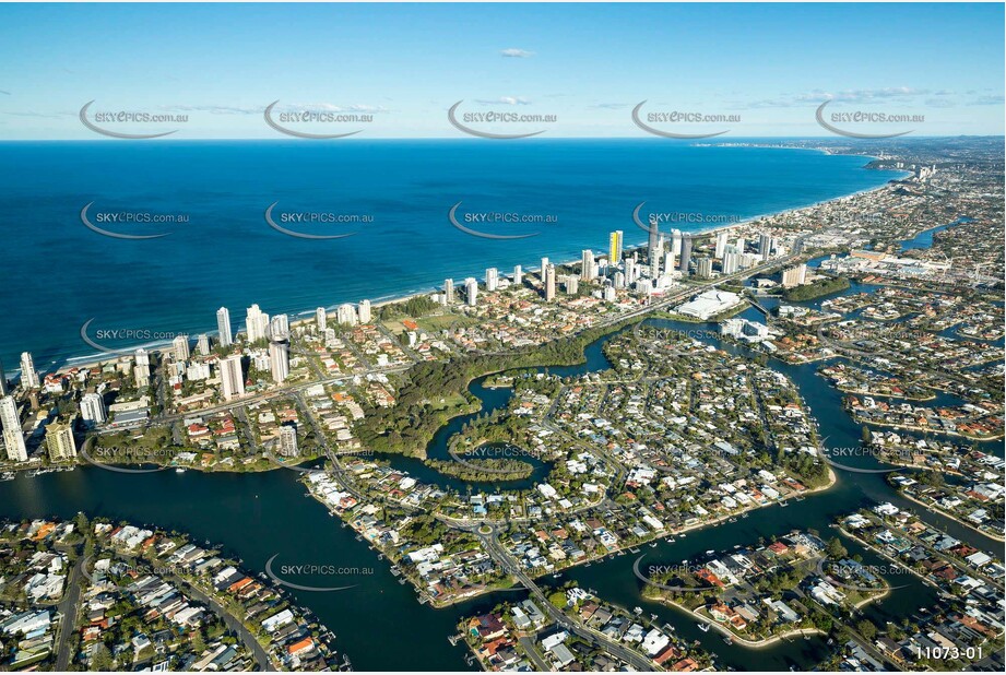 Aerial Photo Broadbeach Waters QLD Aerial Photography