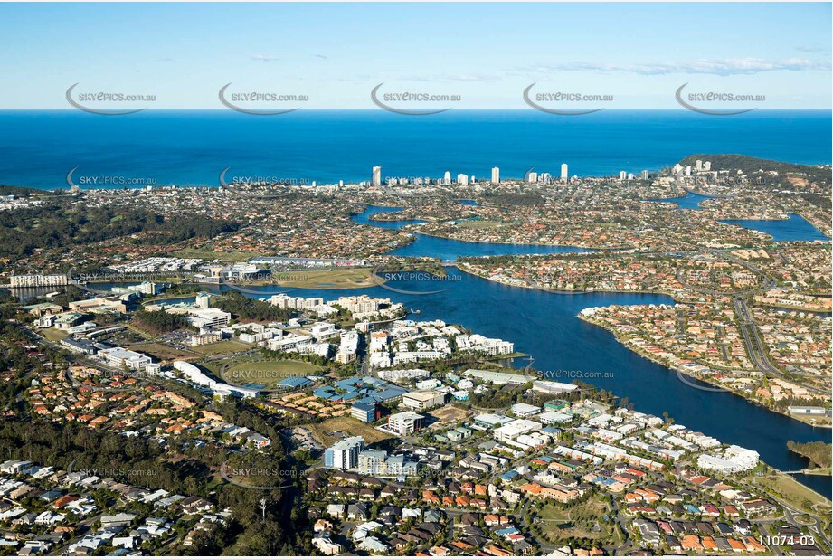 Aerial Photo Varsity Lakes QLD Aerial Photography