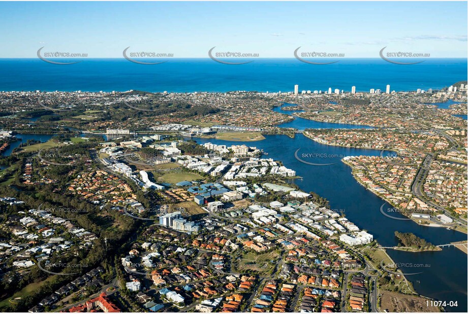 Aerial Photo Varsity Lakes QLD Aerial Photography