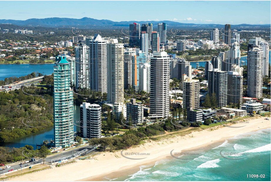 Aerial Photo of Main Beach QLD Aerial Photography