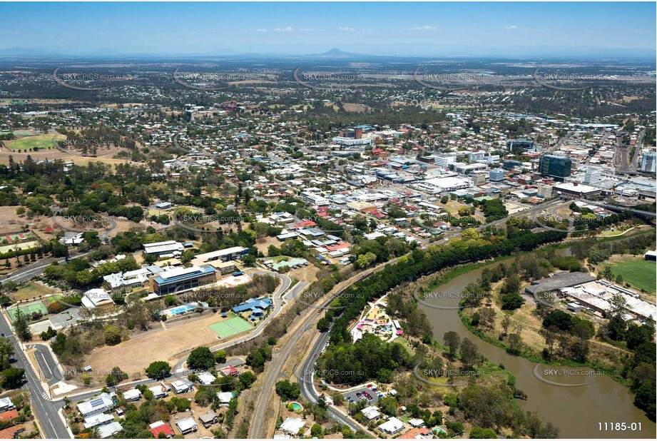 Aerial Photo Ipswich CBD QLD Aerial Photography