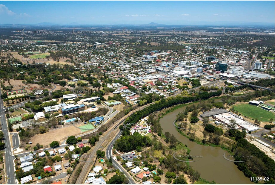 Aerial Photo Ipswich CBD QLD Aerial Photography