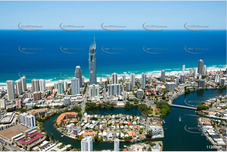 Sunbathing Surfers Paradise QLD Aerial Photography